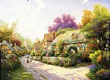 Cobblestone Village by Thomas Kinkade